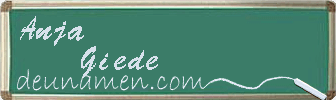 Anja Giede Visitenkarte